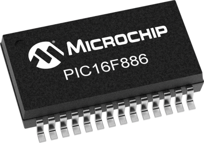 PIC16F886-I/SS Microchip Microcontroller