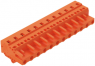 Buchsenleiste, 12-polig, RM 7.62 mm, abgewinkelt, orange, 231-712/008-000