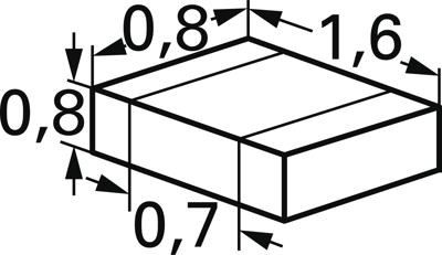 C0603C154K4RAC7867 Kemet Keramik Kondensatoren Bild 2