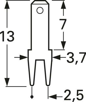 3785A05.68 Vogt Flachstecker