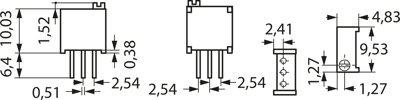 3296W-1-125LF Bourns Electronics GmbH Trimmpotentiometer Bild 3