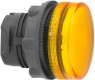 Meldeleuchte, beleuchtbar, Bund rund, gelb, Frontring schwarz, Einbau-Ø 22 mm, ZB5AV05S