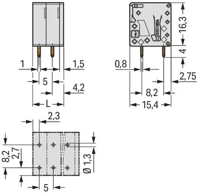 2624-3110 WAGO PCB Terminal Blocks Image 2