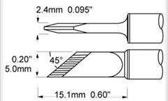 STV-DRK45A METCAL Lötspitzen, Entlötspitzen und Heißluftdüsen