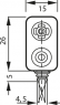 Batterieanschluss für 9 V-Batterie, 1 Zelle