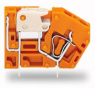 Leiterplattenklemme, 1-polig, RM 5.08 mm, 0,08-2,5 mm², 16 A, Käfigklemme, orange, 742-106