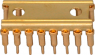 Carrier-IC-Fassung, 6-polig, RM 2.54 mm (7.62 mm), Kupferlegierung, vergoldet für DIL-IC