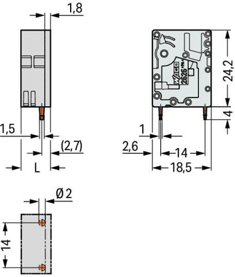 2626-3101/000-006 WAGO PCB Terminal Blocks Image 2