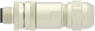 Stecker, 4-polig, Schraubanschluss, Schraubverriegelung, gerade, T4111512041-000