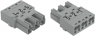 Stecker, 3-polig, Federklemmanschluss, 0,5-4,0 mm², grau, 770-253/081-000