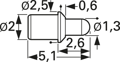 5099-D-2.0N-AU-1.3 C PTR Prüfstifte