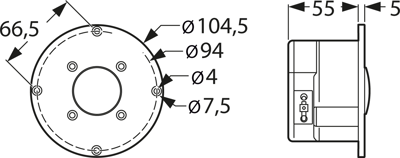 KE 25 SC 8 OHM VISATON Akustische Signalgeber Bild 2