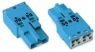 Stecker, 2-polig, Federklemmanschluss, 0,5-4,0 mm², blau, 770-1112