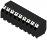 Leiterplattenklemme, 9-polig, RM 5.08 mm, 0,13-1,5 mm², 12 A, Federklemmanschluss, schwarz, 1885090000