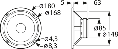 AL 170 8 OHM VISATON Akustische Signalgeber Bild 2