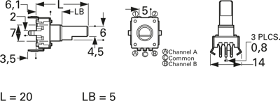 PEC12R-4020F-S0012 Bourns Electronics GmbH Motion Sensors Image 2