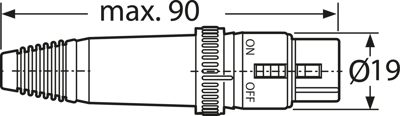 NC3FXS-B Neutrik XLR Steckverbinder Bild 2