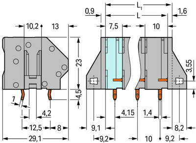 745-354 WAGO PCB Terminal Blocks Image 2