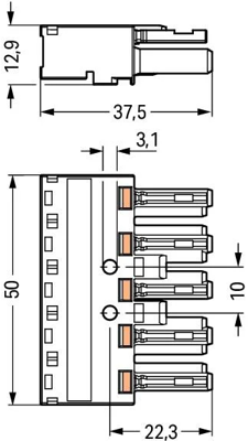 770-245 WAGO Gerätesteckverbinder Bild 2