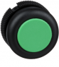 Drucktaster, unbeleuchtet, tastend, Bund rund, grün, Frontring schwarz, Einbau-Ø 22 mm, XACA9413