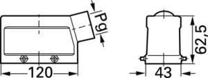 09340100501 Harting Gehäuse für schwere Steckverbinder