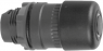 Drucktaster, unbeleuchtet, rastend, Bund rund, schwarz, Frontring schwarz, Einbau-Ø 22 mm, ZB5AT24