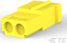 Steckergehäuse, 2-polig, RM 5.08 mm, gerade, gelb, 1-480318-4