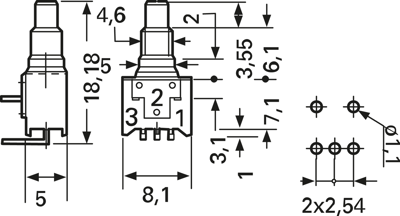 TP33W008000 APEM Druckschalter