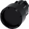 Drucktaster, unbeleuchtet, Bund rund, schwarz, Einbau-Ø 22.3 mm, 3SU1000-0DB10-0AA0