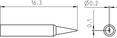 RTP 002 S NW MS Weller Lötspitzen, Entlötspitzen und Heißluftdüsen Bild 3