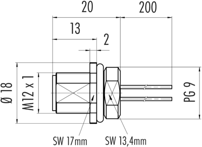 09 4431 00 04 binder Sensor-Aktor Kabel Bild 2