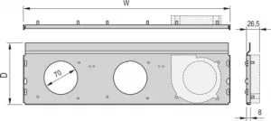 24572-408 SCHROFF Accessories for Enclosures