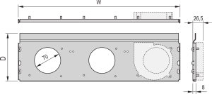 RatiopacPRO Air Radiallüftereinheit, 3 Lüfter, 84TE, 220 mm