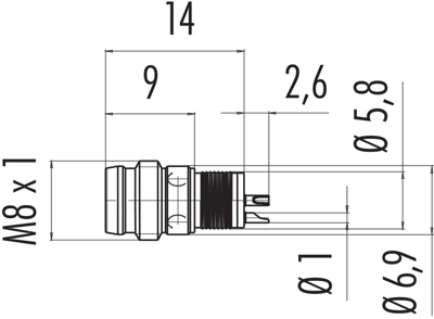 86 6919 0002 30703 binder Sensor-Aktor Rundsteckverbinder Bild 2