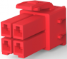 Buchsenleiste, 4-polig, RM 3.96 mm, gerade, rot, 1-368575-2