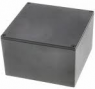 Aluminium Druckgussgehäuse, (L x B x H) 118 x 93 x 34 mm, schwarz (RAL 9005), IP65, 1590WBBBK