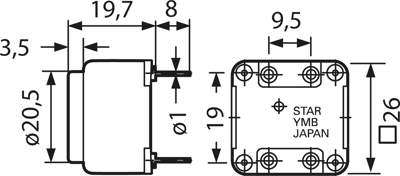 F/YWB12 BLACK Digisound Akustische Signalgeber Bild 2