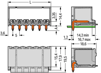 2092-1432/200-000 WAGO PCB Connection Systems Image 2