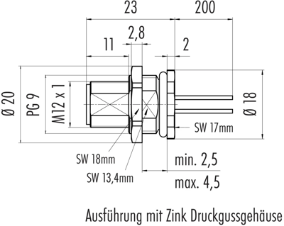 76 0533 1011 00105-0200 binder Sensor-Aktor Kabel Bild 2