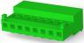 Buchsengehäuse, 8-polig, RM 2.54 mm, abgewinkelt, grün, 3-643816-8