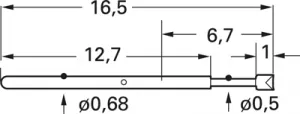 1007-D-0,7N-AU-0.85 C PTR Prüfstifte