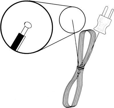 P TF-50 PeakTech Temperaturfühler und Temperaturindikatoren Bild 2