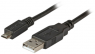 USB 2.0 Anschlusskabel, USB Stecker Typ A auf USB Stecker Typ B, 1.8 m, schwarz