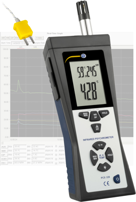 PCE-320 PCE Instruments Thermometer, Anzeigegeräte Bild 1