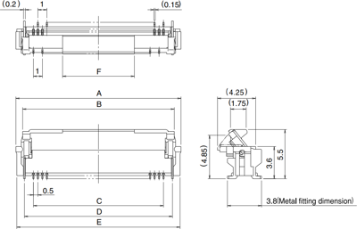 FH12-30S-0.5SVA(54) HIROSE FFP/FPC Connectors, ZIF Connectors Image 2