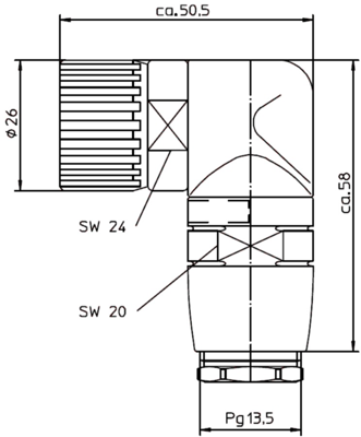 104136 Lumberg Automation Sensor-Aktor Rundsteckverbinder