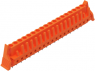 Buchsenleiste, 19-polig, RM 5.08 mm, gerade, orange, 232-178/039-000