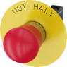Not-Halt, Dreh-Entriegelung, Einbau-Ø 22.3 mm, unbeleuchtet, 500 V, 2 Öffner, 3SU1150-1HB20-3PH0