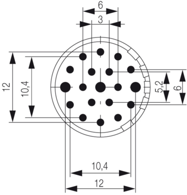 1224440000 Weidmüller Sensor-Aktor Rundsteckverbinder