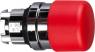 Drucktaster, unbeleuchtet, tastend, Bund rund, rot, Frontring silber, Einbau-Ø 22 mm, ZB4BC44
